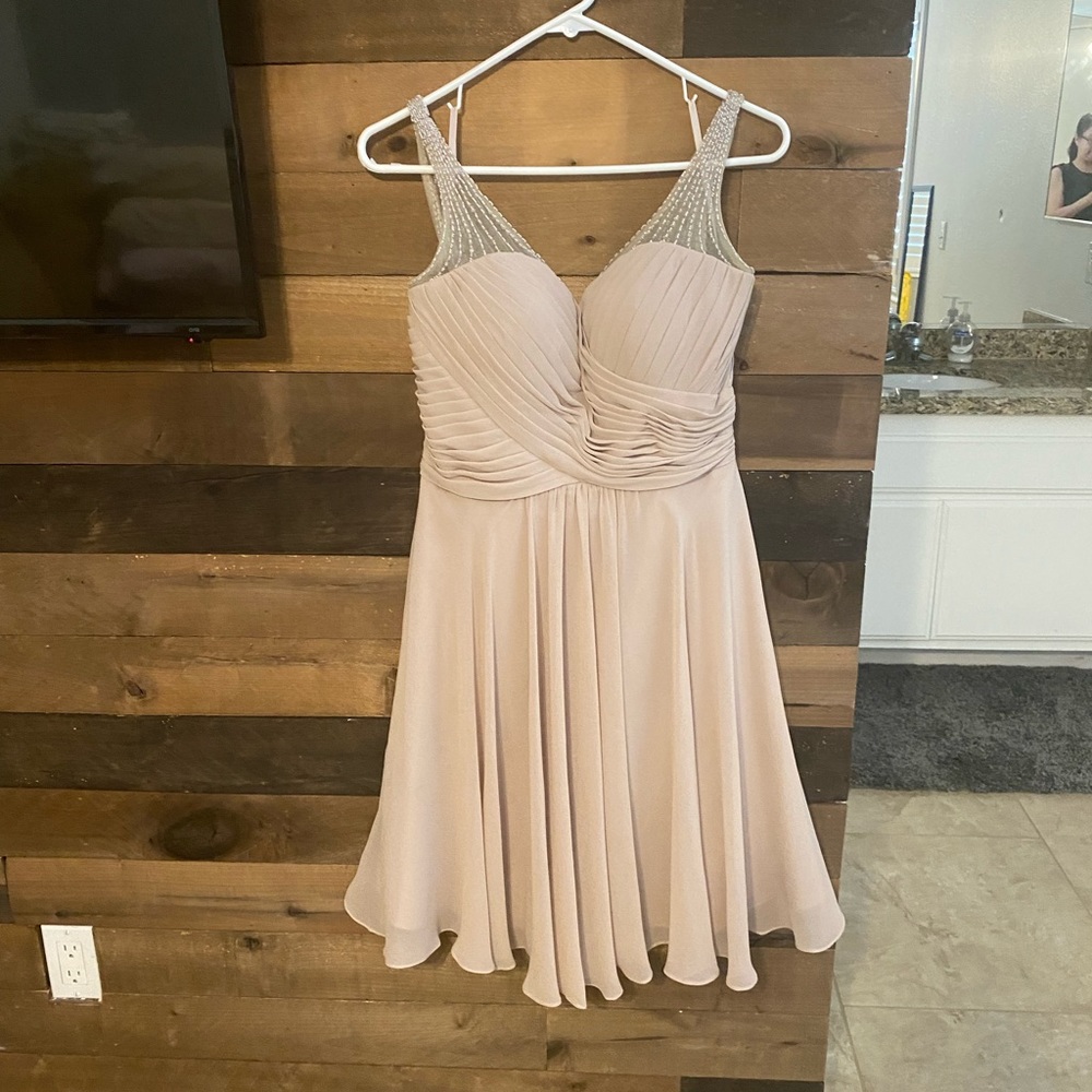 Bridesmaid dress, mauve/taupe, size 12